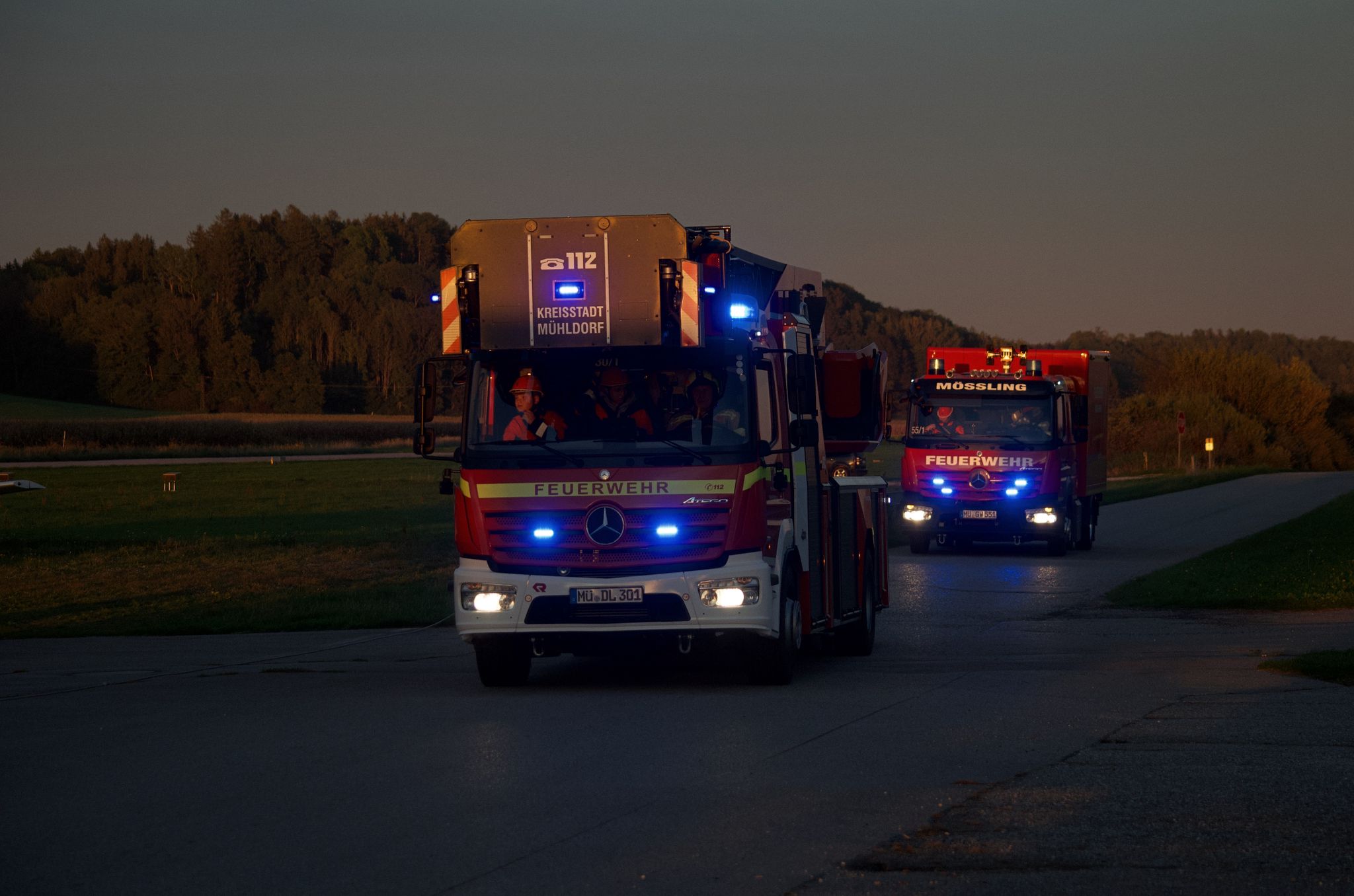 Blaulichttag mit Feuerwehrfahrzeugen und Besuchern